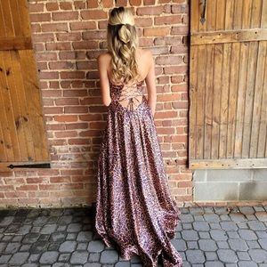 Cheetah print prom/homecoming court dress!!!